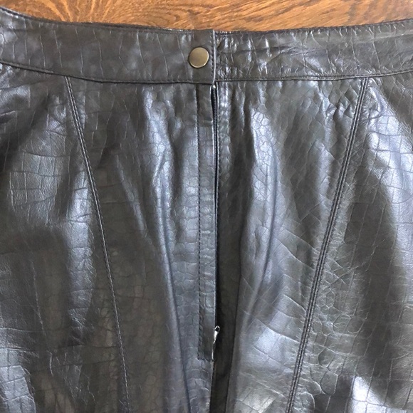 100% REAL LEATHER SKIRT - Picture 5 of 6